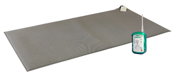 Gfm7-sys 24 X 48 In. Quiet Monitor With Weight-sensing Floor Mat Mat System - Gray