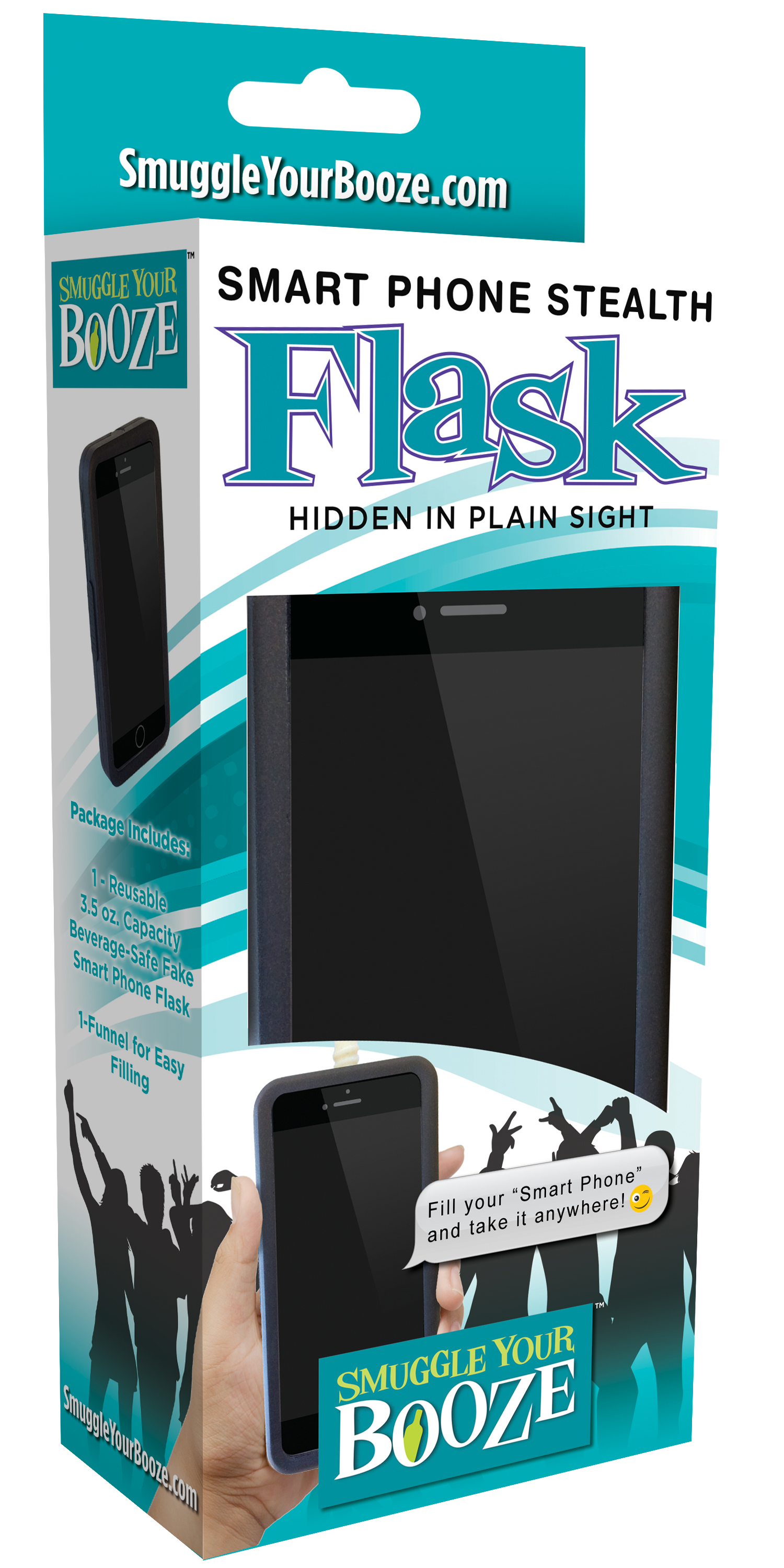 Syb-phone Smart Phone Flask With Funnel