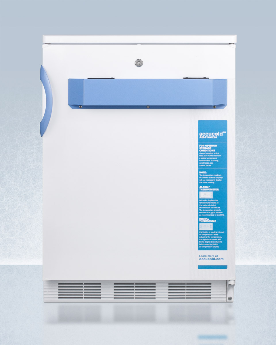 Vt65mlbi7med2 25c Built In Undercounter Medical & Scientific - Capable Freezer With Front Control Panel Equipped