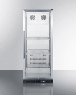 Scr1156 11 Cu. Ft. Swing Glass Door Merchandiser Refrigerator, Black
