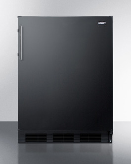 Ct663b 24 In. Freestanding Compact Refrigerator For Residential Use Cycle Defrost With Deluxe Interior, Black