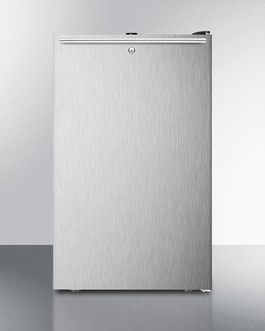 Cm421blbi7sshh 20 In. Built-in Stainless Steel Door Compact Refrigerator With 2 Adjustable Glass Shelves, Black