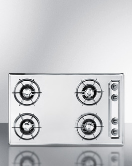 Znl05p 30 In. Gas Open Burner Cooktop, Chrome