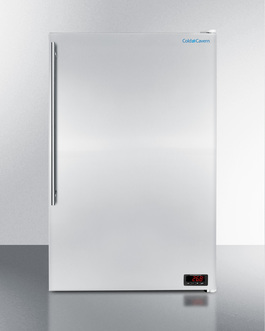 Fs603ssvhfrost 22 In. Freestanding Upright Counter Depth Freezer With Stainless Steel Door, White