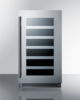 Cl18wc 18 In. Built-in & Freestanding Wine Cooler, Black