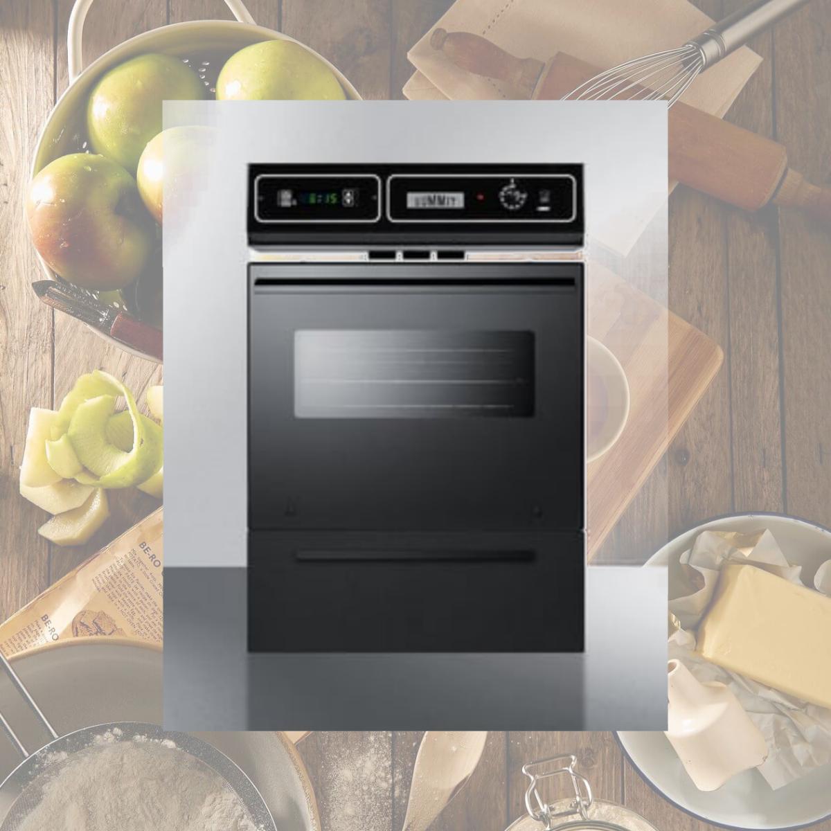 Picture of Summit TTM7212DK 24 in. Gas Wall Oven - Black