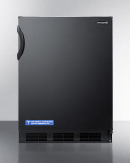 Accucold Al652b 24.5 In. Freestanding Refrigerator-freezer In Ada Counter Height - Black