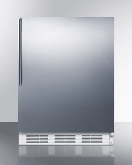 Accucold Al650sshv 24.25 In. Freestanding Refrigerator-freezer In Ada Counter Height - White