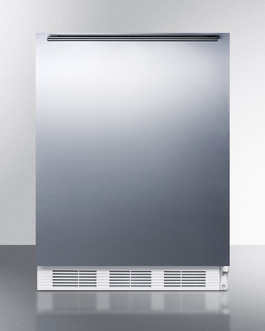 Accucold Al650sshh 24.25 In. Freestanding Refrigerator-freezer In Ada Counter Height - White
