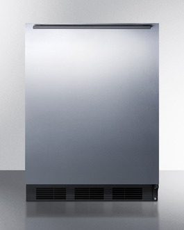 Accucold Al652bsshh 24.25 In. Freestanding Refrigerator-freezer In Ada Counter Height - Black