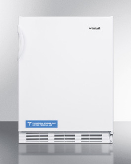 Accucold Al650bi 24.75 In. Built-in Refrigerator Freezer In Ada Counter Height, White