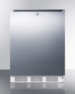 Accucold Al750lsshh 24.25 In. Freestanding All-refrigerator In Ada Counter Height With Lock - White
