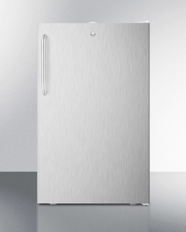 Accucold Fs407lsstb 39.5 X 20 In. Counter Height Manual Defrost Freezer With Lock - White