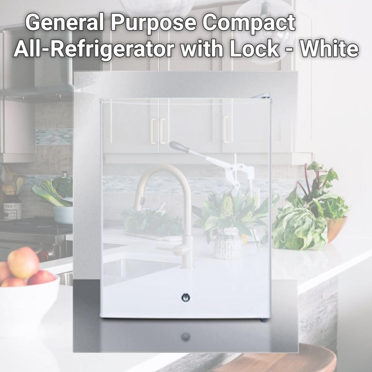 Picture of Accucold FF28LWH General Purpose Compact All-Refrigerator with Lock - White