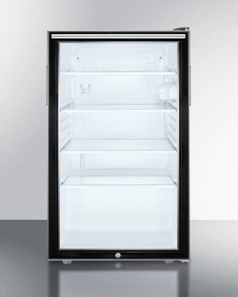 Scr500blbi7hhada 20 In. Wide Built-in Ada Height Glass Door All Refrigerator With Lock