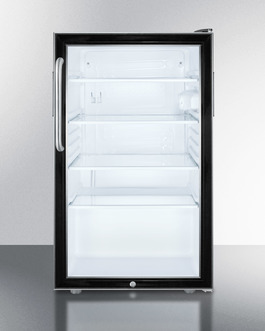 Scr500blbi7tb 20 In. Wide Built-in Glass Door All Refrigerator With Lock