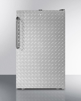 Accucold Ff521bl7dplada 20 In. Wide General Purpose Auto Defrost All Refrigerator With Lock In Ada Height, Black