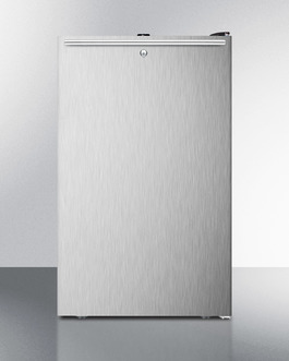Accucold Ff521bl7sshh 20 In. Wide General Purpose Auto Defrost All Refrigerator With Lock, Stainless Steel