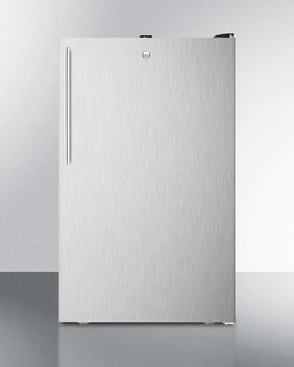 Accucold Ff521bl7sshv 20 In. Wide General Purpose Auto Defrost All Refrigerator With Lock, Stainless Steel