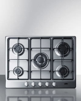 Gc527ss 27 In. 5 Burner Gas Cooktop & Stainless Steel Finish