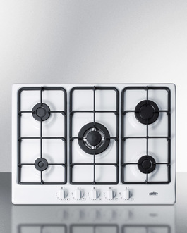 Gc5271w 27 In. 5 Burner Gas Cooktop & White Finish