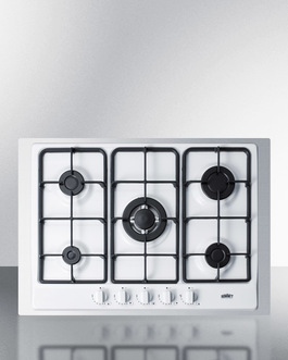 Gc5271wtk30 5 Burner Gas Cooktop With 30 In. Trim Kit - White Finish