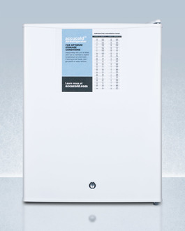 Accucold Ff28lwhpro Compact All Refrigerator With Digital Thermostat, Internal Fan & Probe Hole - White