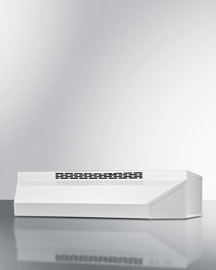 Adah1620w 20 In. Wide Ada Compliant Convertible Range Hood For Ducted Or Ductless Use In White With Remote Wall Switch