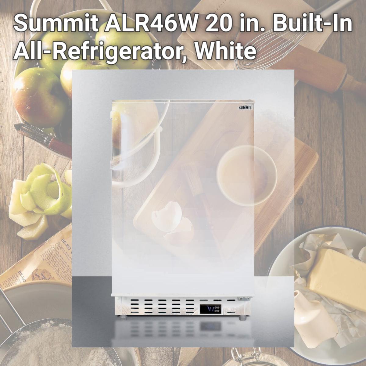 Picture of Summit ALR46W 20 in. Built-In All-Refrigerator, White