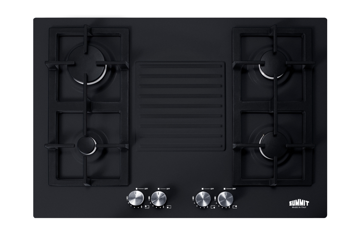 Picture of Summit Appliance GC432B 30 in. 4-Burner Gas Cooktop
