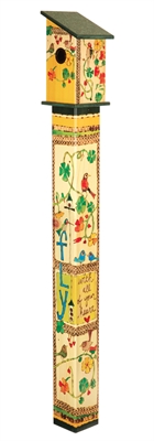 Bp1002 6 X 6 In. Fly With All Your Heart 5 Ft. Birdhouse Art Pole