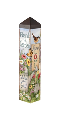 Pl1053 4 X 4 X 20 In. Plant A Garden Art Pole