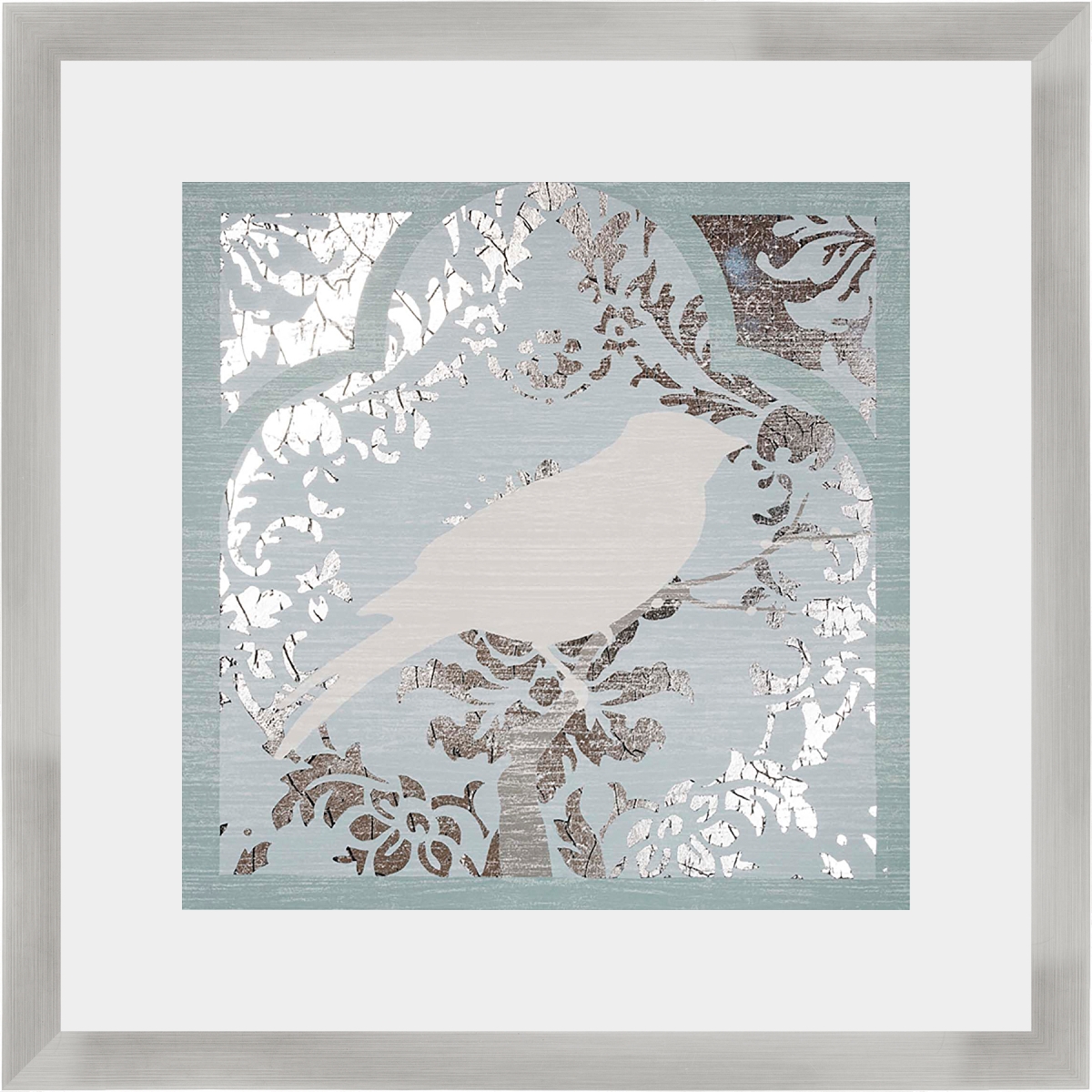 2295 Trellis Songbird I, Framed Textured Fine Art Print