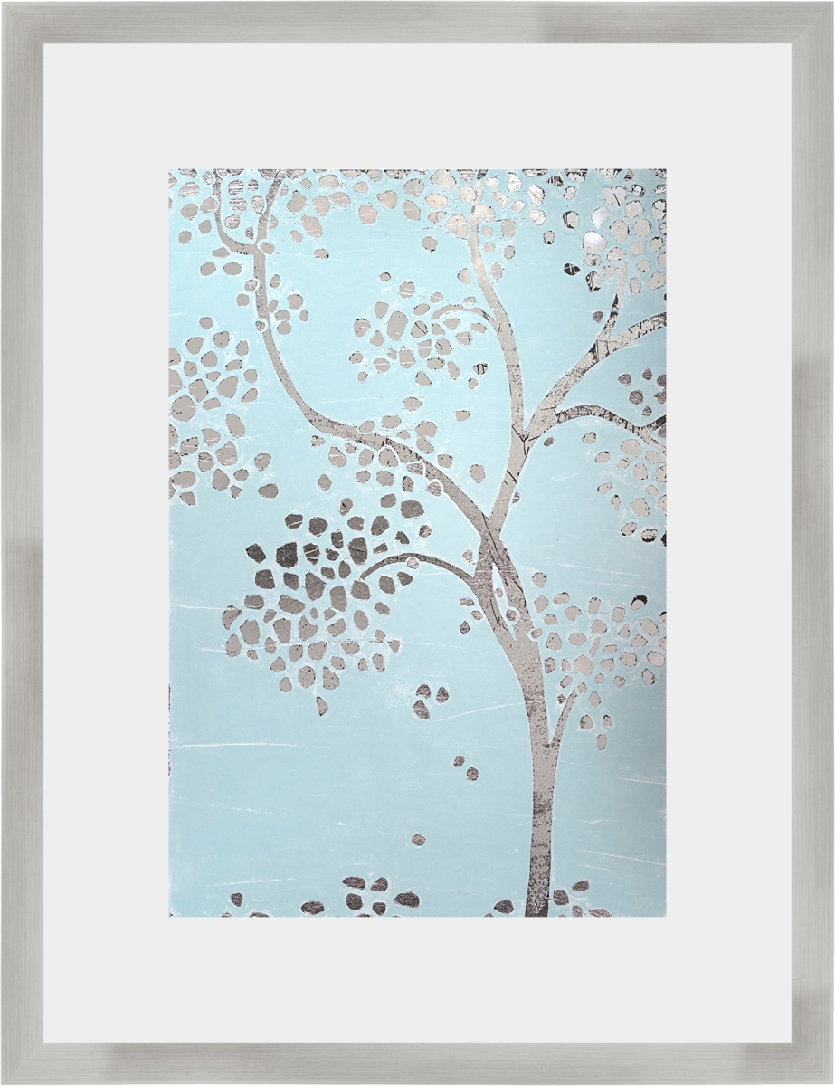 2297 Metallic Tree I, Framed Textured Fine Art Print
