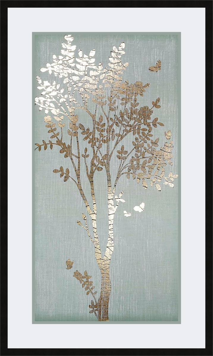 2293 Sage Silhouette I, Framed Textured Fine Art Print