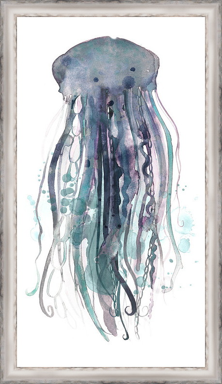 4525 1 In. Tentacles Iii, Framed Fine Art Print With Glass