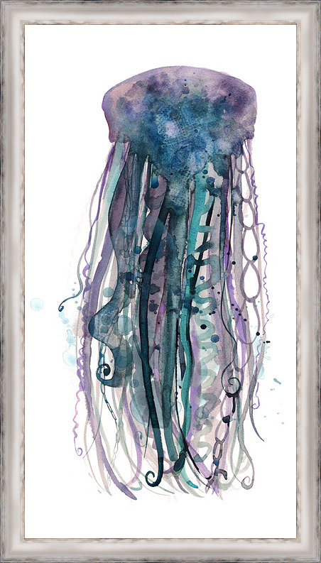 4526 1 In. Tentacles Iv, Framed Fine Art Print With Glass
