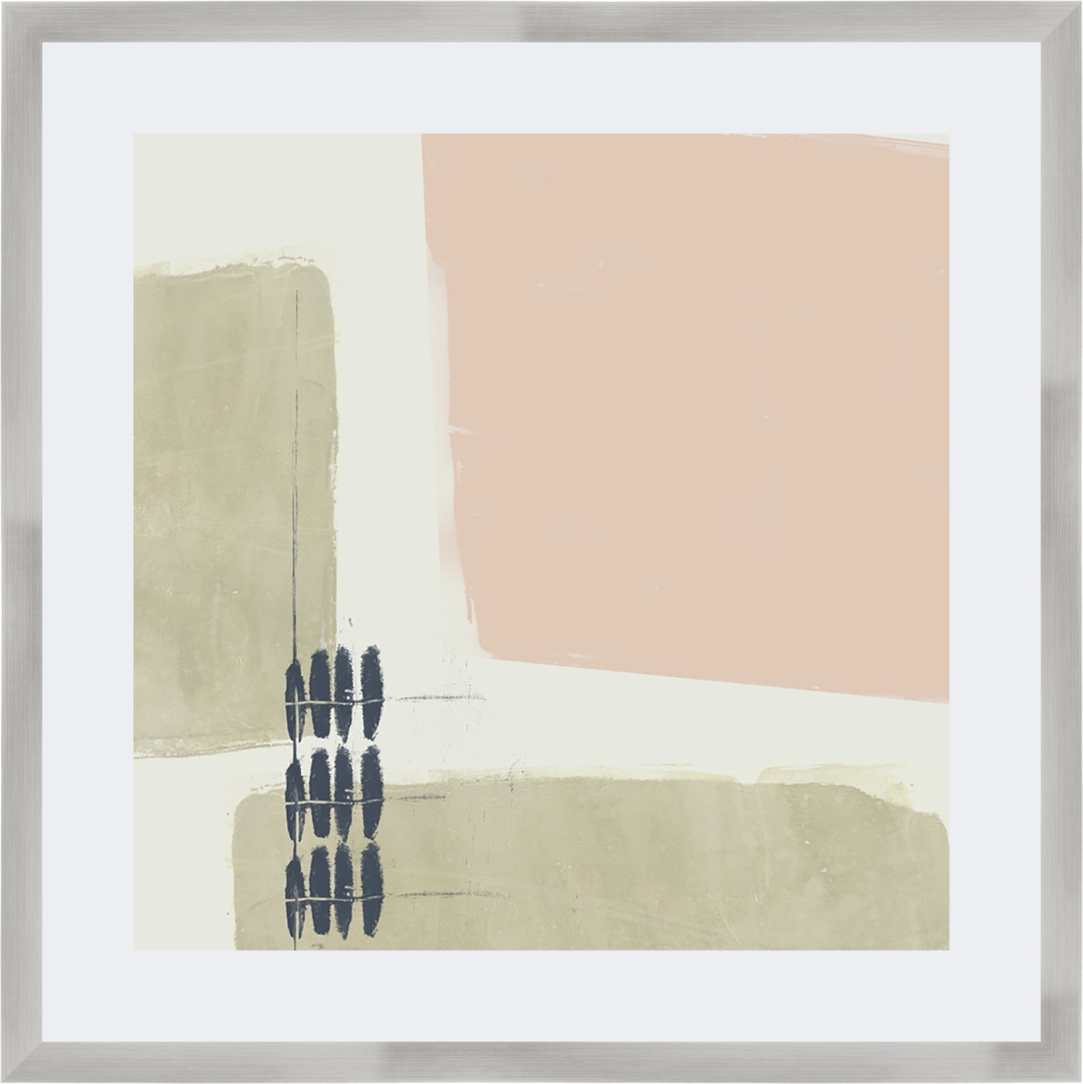 2365 23 X 23 In. Monotype Abstraction I Framed Fine Art Print
