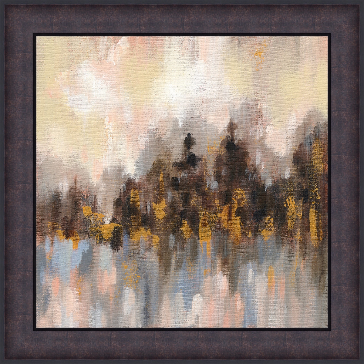 2361 23.5 X 23.5 In. Blushing Forest I Framed Textured Fine Art Print