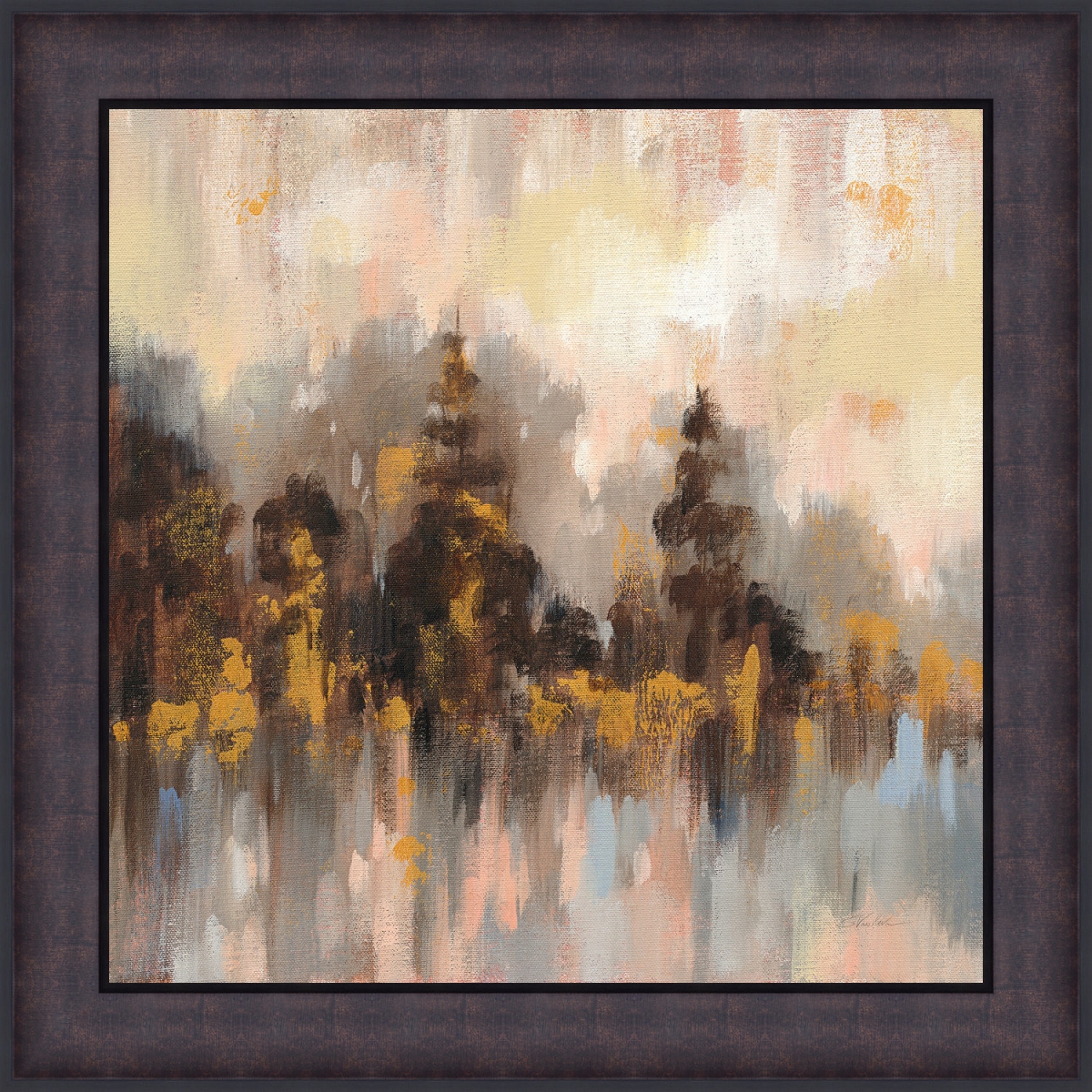 2362 23.5 X 23.5 In. Blushing Forest Ii Framed Textured Fine Art Print