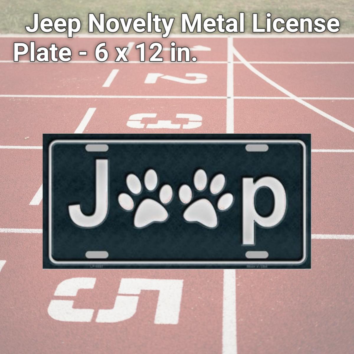 Picture of Smart Blonde LP-8807 Jeep Novelty Metal License Plate - 6 x 12 in.