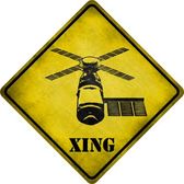 Cx-148 Space Station Xing Novelty, Metal Crossing Sign