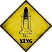 Cx-149 Space Shuttle Xing Novelty, Metal Crossing Sign
