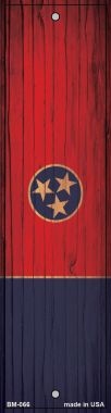 Bm-066 6x 1.5 In. Tennessee Flag Novelty Metal Bookmark