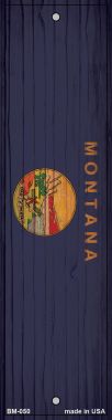 Bm-050 6x 1.5 In. Montana Flag Novelty Metal Bookmark