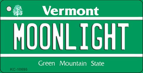Kc-10695 Moonlight Vermont License Plate Novelty Key Chain - 9 X 12 In.