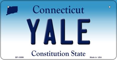 Bp-10899 Yale Connecticut Novelty Metal Bicycle Plate - 5 X 17 In.