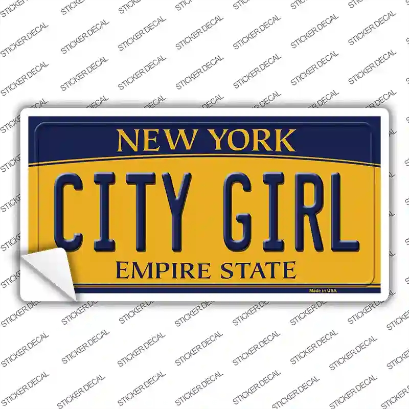 LP-8972s-S City Girl   York Novelty Sticker Decal, Small