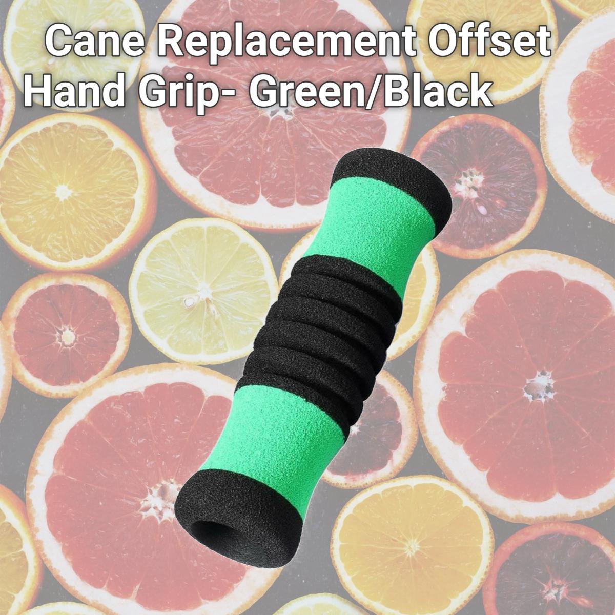 Picture of Sky Med SM-017001GB Cane Replacement Offset Hand Grip- Green/Black