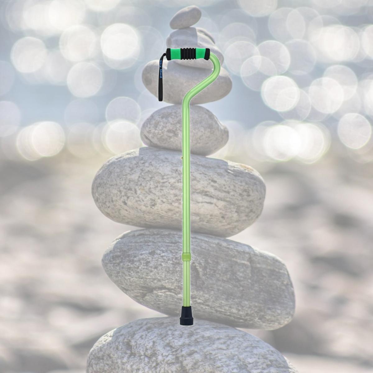 Picture of Sky Med SM-060001G Standard Offset Walking cane- Green